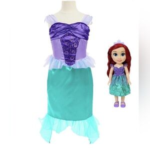 NEW Disney's Princess Ariel 14 inch Toddler Doll with Dress up Outfit
